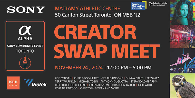 Sony Creator Swap Event - Nov 24th in Toronto