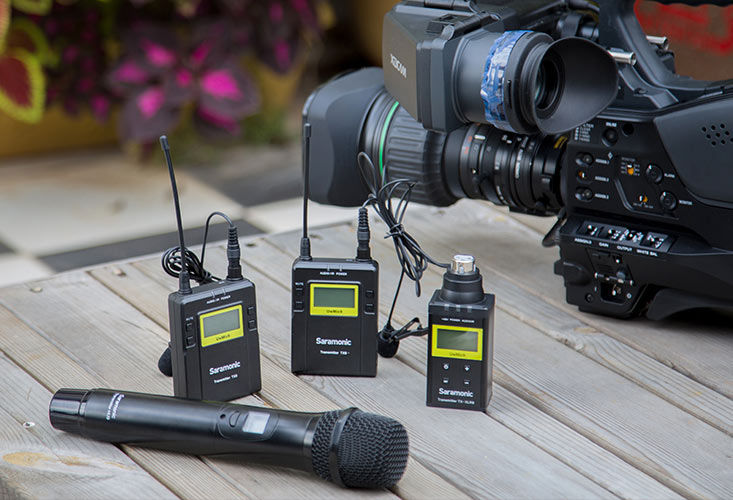 Saramonic - Wireless Microphones Wireless Microphone Transmitters  Microphones for Mobile Devices Wireless Lavalier Microphones UHF Wired  Field Lavalier Microphones Wireless Microphones Systems Wired Field On  Camera Microphones Wireless Handheld