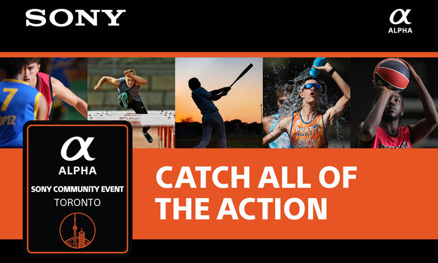 Sony Catch All The Action Event banner