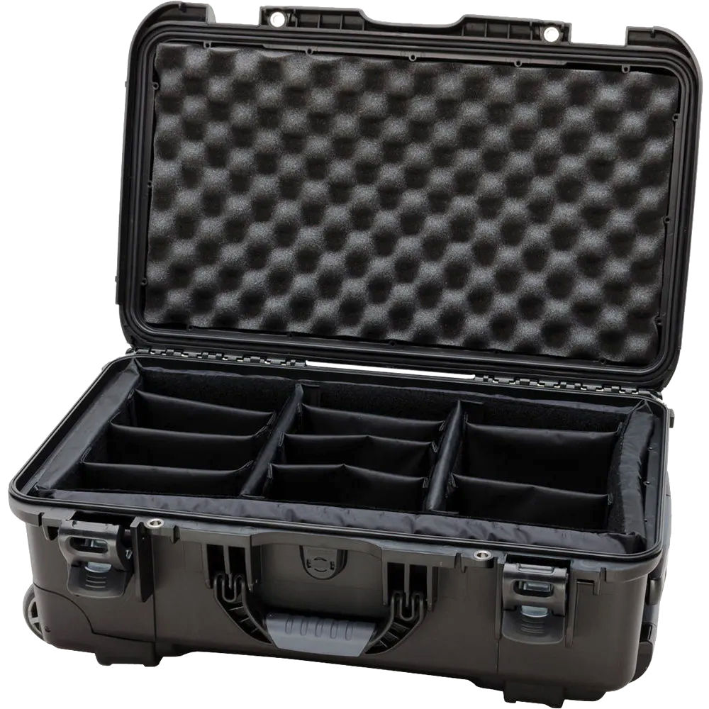 Nanuk Cases 935 Case w/ Dividers, Retractable Handle and Wheels - Black