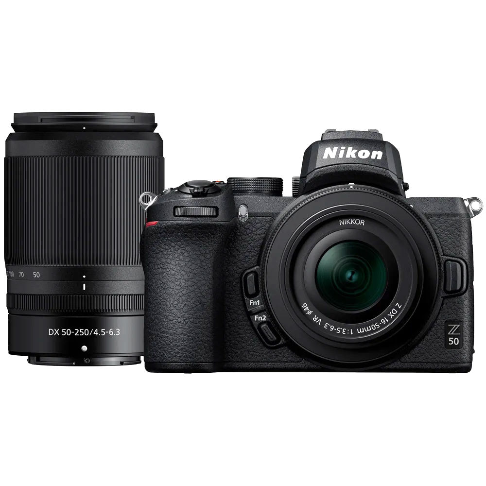 Nikon Z50 Mirrorless Kit w/ Z DX 16-50mm & DX 50-250mm Lenses
