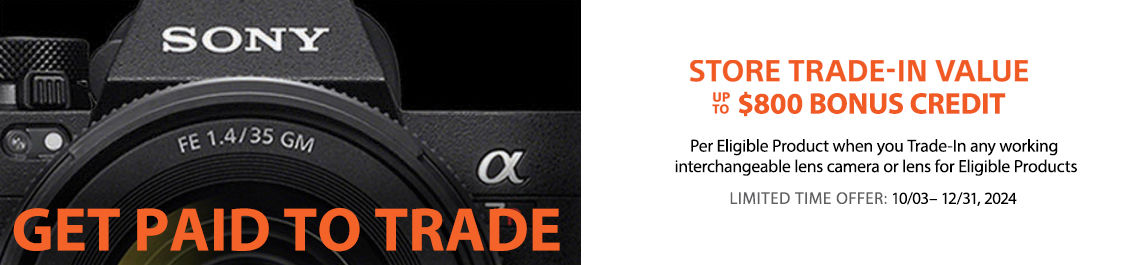 Sony Trade In Trade up Promo at Vistek