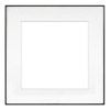 Framatic 11" x 11" Fineline Black Aluminum Frame with 8" x 8" Single Mat Opening # 20