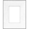 Framatic 16" x 20" Fineline Black Aluminum Frame with 8" x 12" Shadow Mat Opening # 53