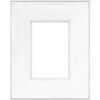 Framatic 16" x 20" Fineline Silver Aluminum Frame with 8" x 12" Shadow Mat Opening # 53