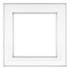 Framatic 11" x 11" Fineline Silver Aluminum Frame with 8" x 8" Shadow Mat Opening # 20