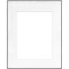 Framatic 16" x 20" Fineline Black Aluminum Frame with 11" x 14" Single Mat Opening # 51