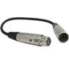 HOSA DMX-106 DMX Adaptor Cable 6" 3-pin XLR Female to 5-pin XLR Male