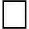 Framatic 20" x 24" Metro Black Seamless Frame with 16" x 20" Single Mat Opening # 67