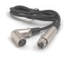 HOSA XLR F to XLR M Right Angle 3' Professional Audio Cable