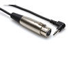 HOSA XLR (F) to 3.5mm Stereo Plug 1ft