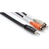 HOSA CMR-206 3.5mm TRS to Two RCA 6ft