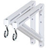 Draper 227214 10"/14" Non-Adjustable Brackets, White