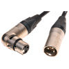 Digiflex 10' XLRM to XLRF Right Angle