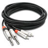 HOSA 3' Pro Dual 1/4" TS to RCA