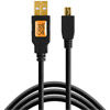USB 2.0 to Mini B Cable, 15 ft 5 pin, Black