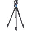 Aluminum Video Tripod Kit - Single Legs with S2 Video Head and Bag A1573FS2
