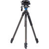 Benro Carbon Fibre Video Tripod Kit - Single Legs with S6 Video Head and Bag C2573FS6