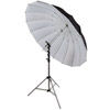 72" Parabolic Umbrella - Black/White