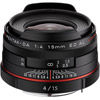Pentax HD Pentax-DA 15mm f/4 ED AL Lens - Black