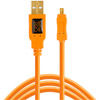 TetherPro USB 2.0 A to Mini-B 8-Pin 15' Orange