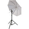 45" Umbrella Kit with Small Light Stand, Umbrella Holder and Cold Shoe with Clamp Lock