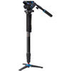 Aluminum Video Monopod Kit with S6 Video Head and Bag A48TDS6