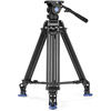 BV8 Aluminum Video Tripod Kit - Dual Legs with BV8 Video Head, A673T Legs, Mid Level Spreader and Bag