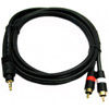 TechCraft Platinum 3' Premium Quality 3.5mm Stereo to 2 RCA Splitter Cable