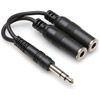 HOSA 1/4" Male to Two 1/4" Female Y-Cable (6")