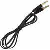 TechCraft 39" Flat "Noodle" 3.5mm Stereo Cable (Male/Male) Black