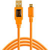 TetherPro USB 2.0 A Male to Micro-B 5-pin 15 (4.6) Orange
