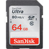 Sandisk Ultra 64GB SDXC UHS-1 U1 Class 10 Card, 80MB/s, 533x
