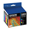Epson T252120-BCS Ultra Black Ink DURABrite Cartridge Color Combo Pack WF3620/3640/7110/7610