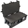1615 Air Case Black w/ Foam and Retractable Handle & Wheels