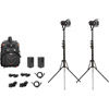 Fiilex Mini Portable Interview Kit Includes 2x P180E, 2x B60
