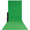 Westcott X-Drop Wrinkle-Resistant Backdrop Kit Chroma-Key Green Sweep (5' x 12')