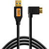 TetherPro USB 3.0 to Micro-B Right Angle, 4.6m (15') Black