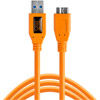 TetherPro USB 3.0 to Micro-B, 1.8m, (6') Orange