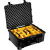 1560 Case with Yellow and Black Divider Set - Black