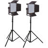 LED Go LG-600MCSII Bicolour LED Panels with 2 Light Kit with Stands