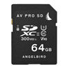 AVPRO 64GB SDXC UHS-II U3 Class 10 V90 Card, 300MB/s read & 260MB/s write speeds