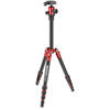 Element Traveller Aluminum Tripod Kit Small Red 5-Section With Ball Head With ARCA-Style QR