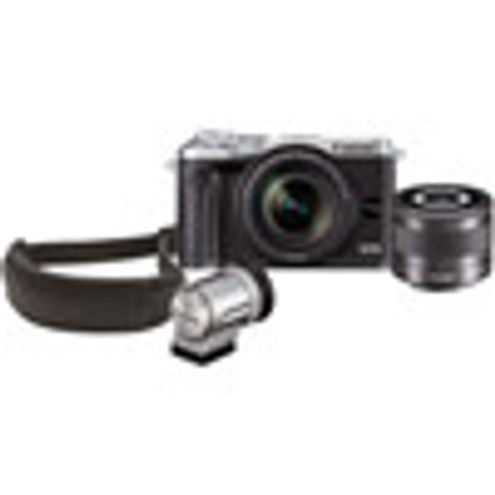 Canon EOS M6 Kit w/EF-M 18-150mm f/3.5-6.3 IS STM Silver ,EF-M 28mm f/3.5 Macro IS STM Lens, EVF And Strap