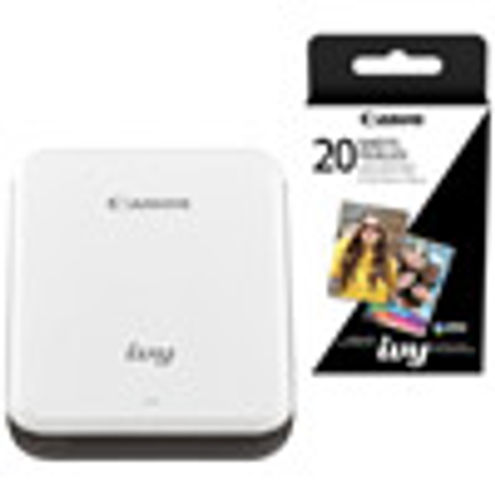 Canon IVY Mini Photo Printer 2 x 3 Slate Gray With ZINK 2 x 3 - 20 Pack Paper