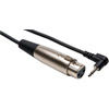 HOSA XLR3F to Right-angle 3.5 mm TS 5 ft