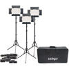 Ledgo 3 x LG-B560CII LED Light Bi-Color with 3 x Stands 3 x AC Power Supply, 3 x Battery/Charger, Case