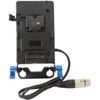 IndiPro V-mount plate to 4-Pin Neutrik XLR Connector