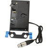 IndiPro Gold-mount plate to 4-Pin Neutrik XLR Connector