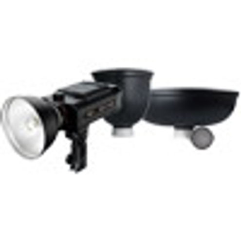 SMDV BRiHT-360 TTL Lithium-Ion Self Contained Flash With Honeycomb Grid, Tele Reflector & Beauty Dish